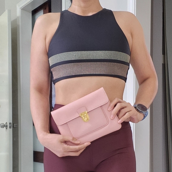 AUTHENTIC PRADA Contenitori Piatti Pink Orchidea Saffiano Clutch - Picture 16 of 16